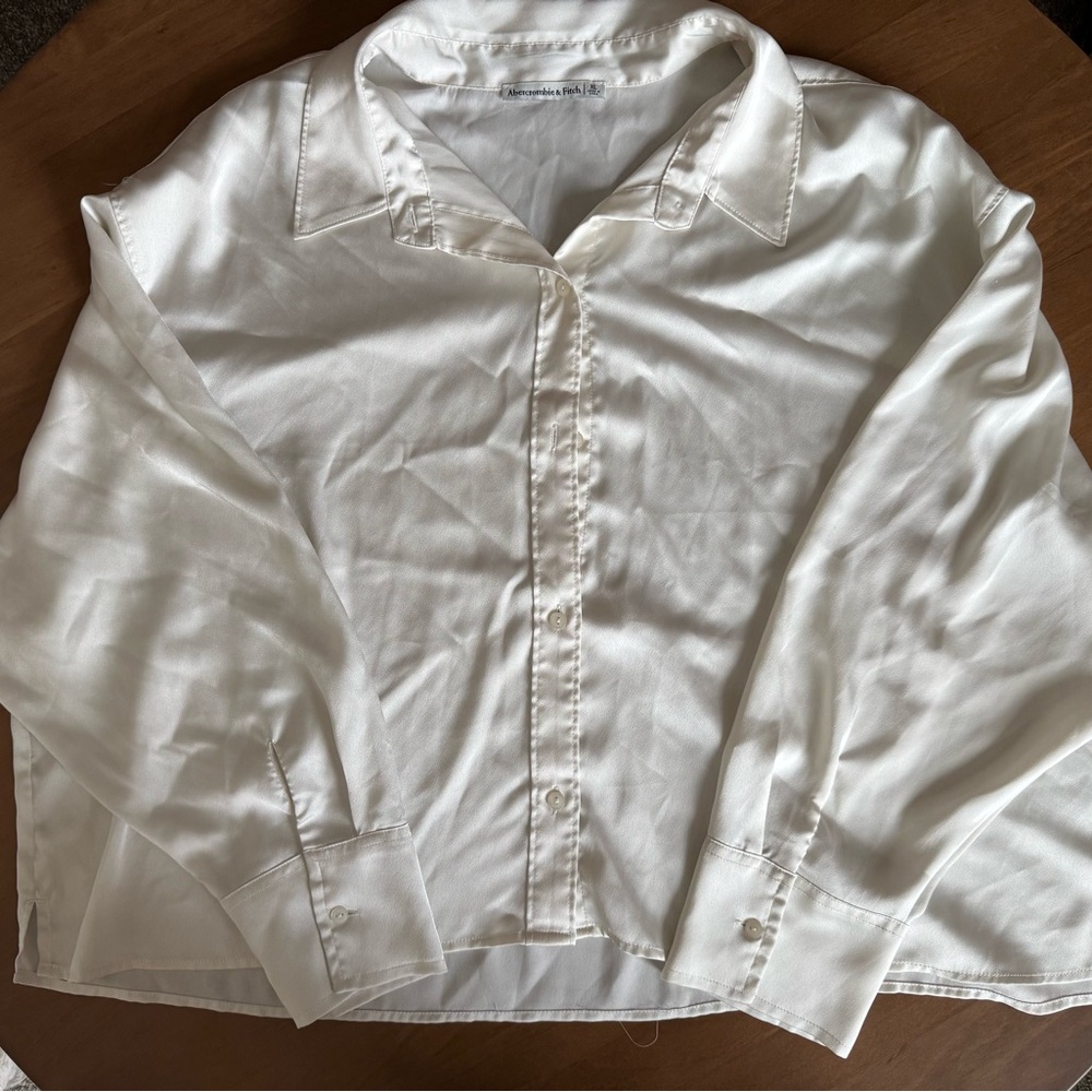 Abercrombie & Fitch Satin Button Down Shirt